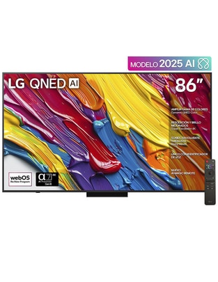 LG Pantalla Smart TV LG QNED de 86 pulgadas 4K/UHD 86QNED83ASG con AI webOS