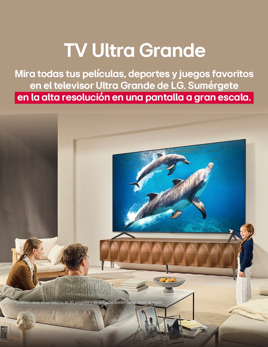Pantalla Smart TV LG QNED de 75 pulgadas 4K/UHD 75QNED92ASA con evo AI