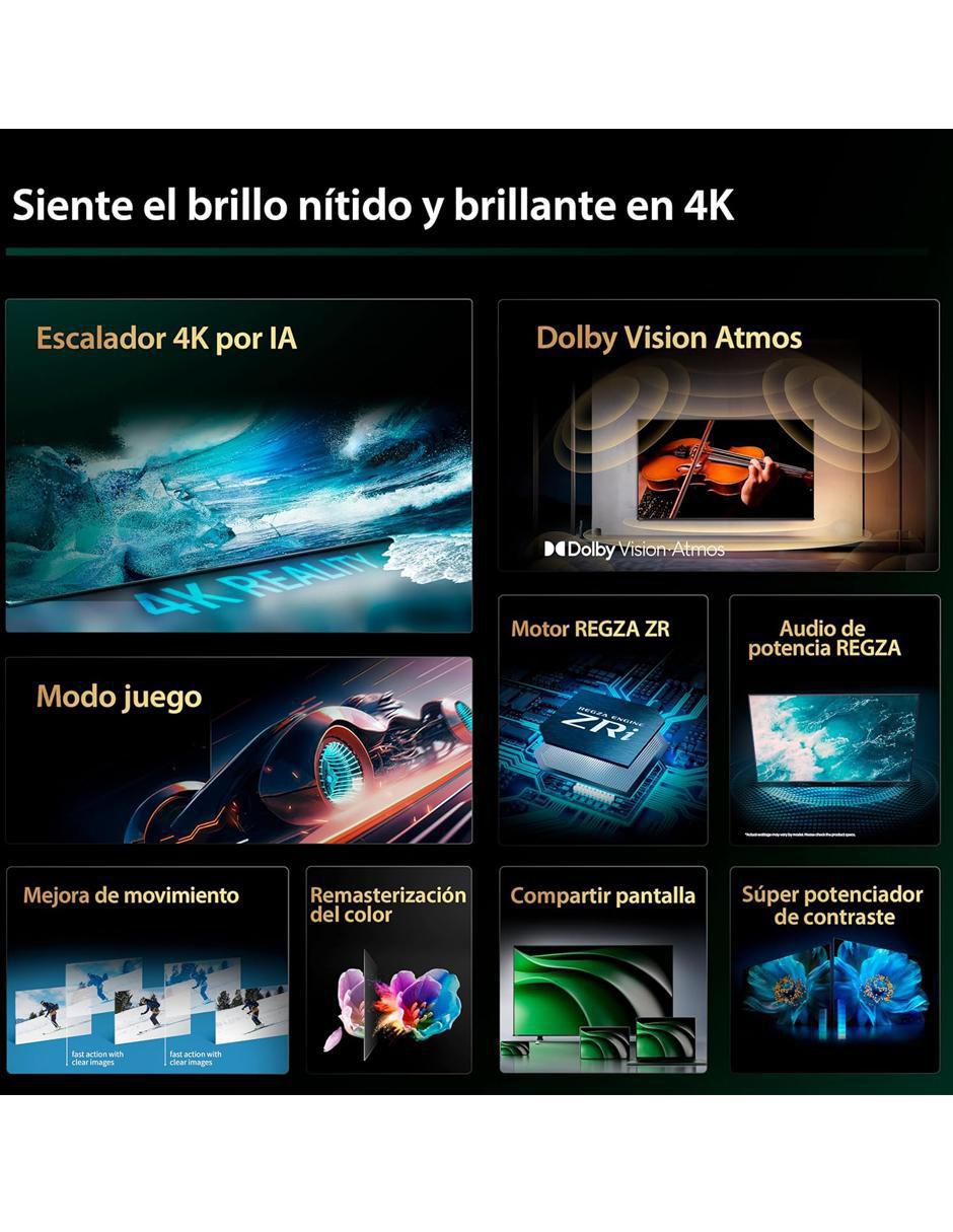 Pantalla Smart TV LED de 75 pulgadas 4K/UHD 75C350NM con AI Upscaling 5