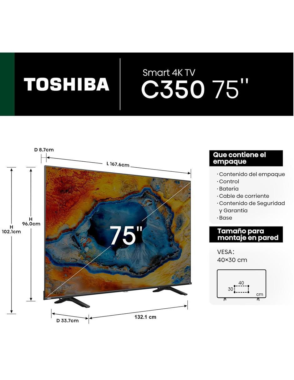 Pantalla Smart TV LED de 75 pulgadas 4K/UHD 75C350NM con AI Upscaling 12