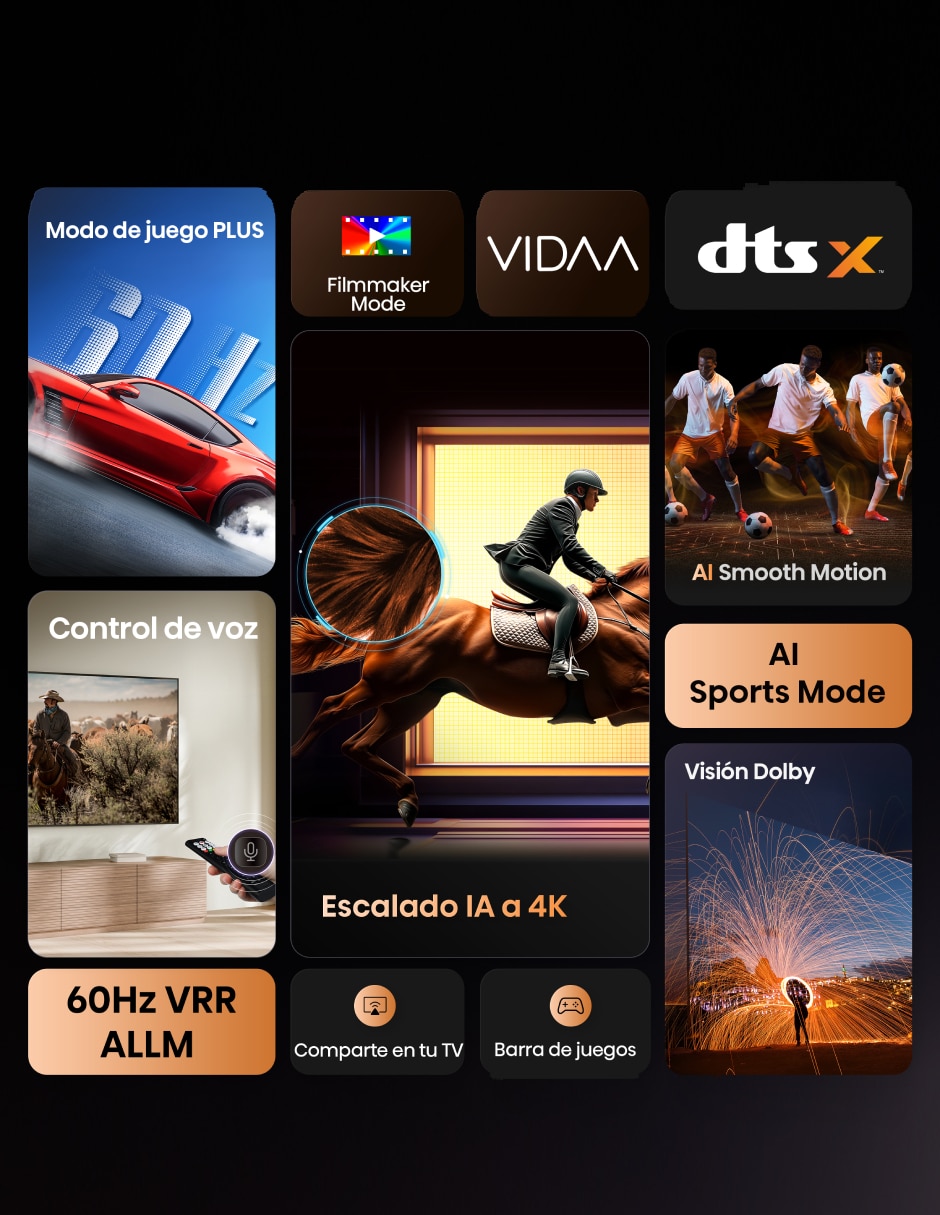 Pantalla Smart TV Hisense LED de 43 pulgadas 4K/UHD 43A65NV con AI Sports Mode
