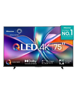 Pantalla Smart TV Hisense QLED de 75 pulgadas 4K/UHD 75QD65QFM con AI Smooth Motion
