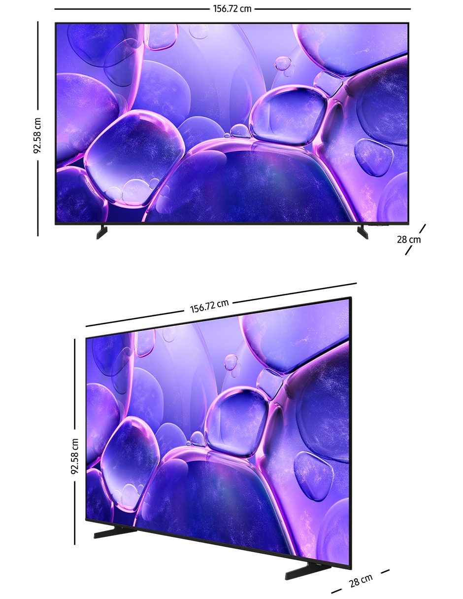 Pantalla Smart TV Crystal UHD de 70 pulgadas 4K/UHD UN70U8000FFXZX 19