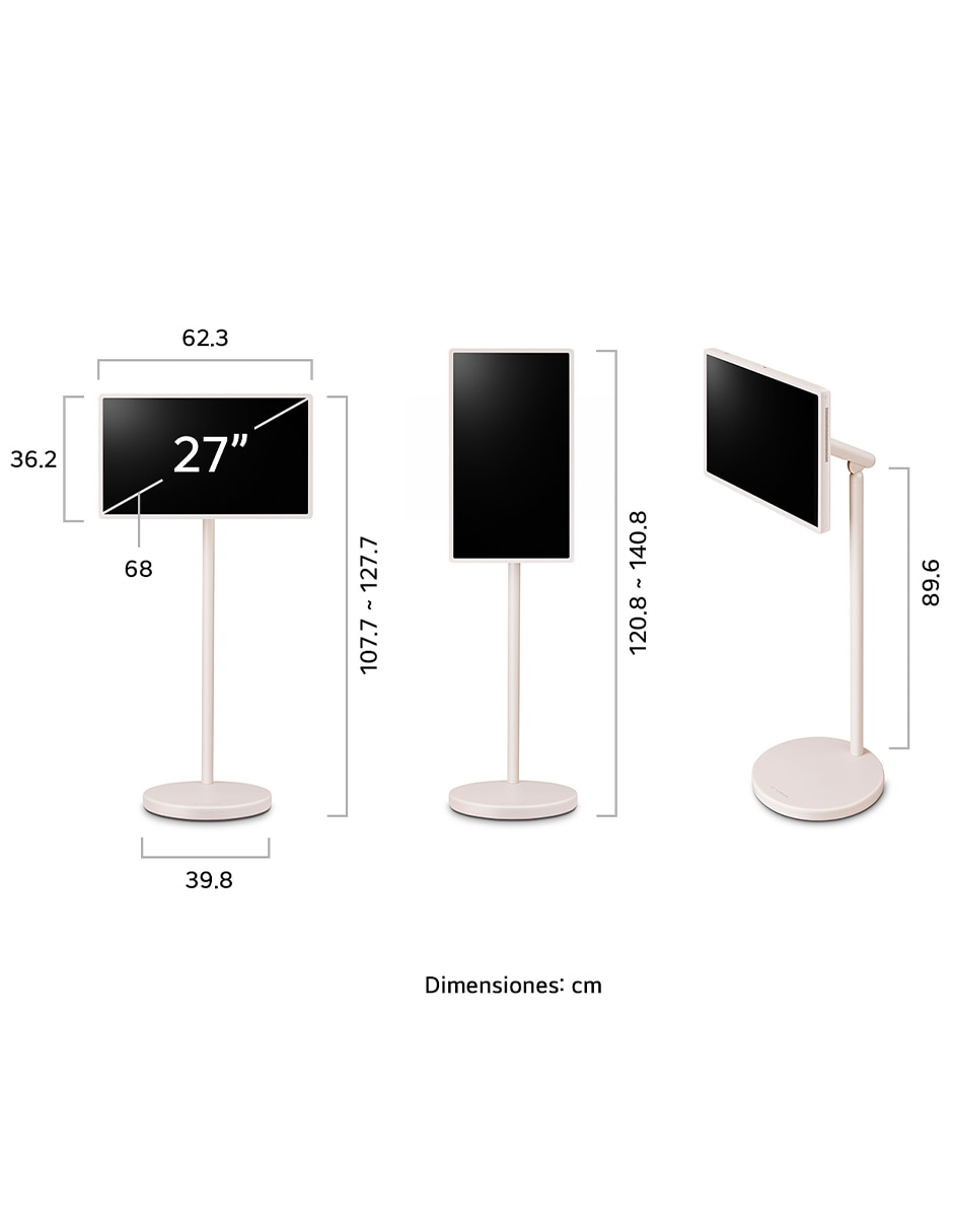 Pantalla Smart TV LED de 27 pulgadas Full HD 27LX6TYGA con AI webOS 12