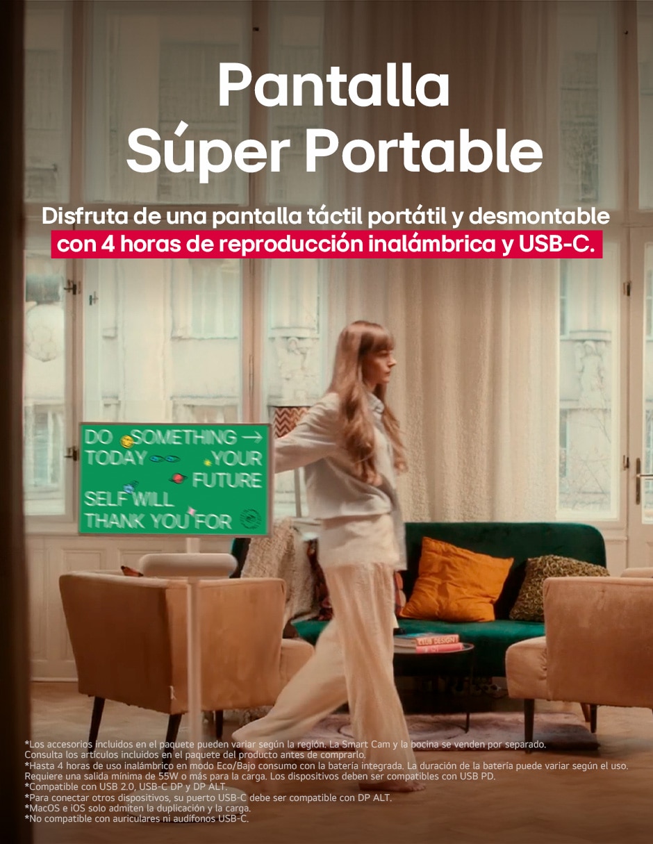 Pantalla Smart TV LED de 27 pulgadas Full HD 27LX6TYGA con AI webOS 10