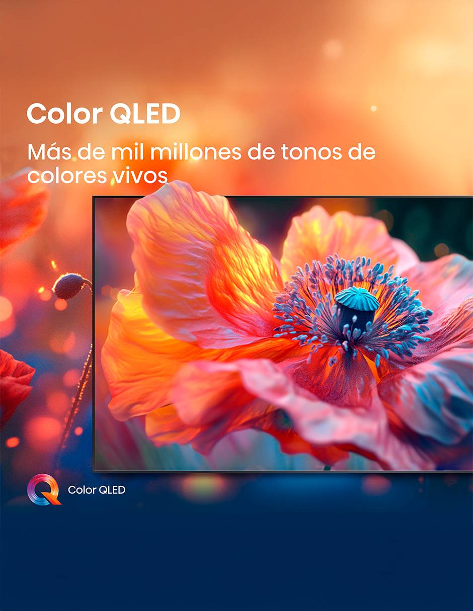 Pantalla Smart TV Hisense QLED de 85 pulgadas 4K/UHD 85QD65QV con AI Smooth Motion