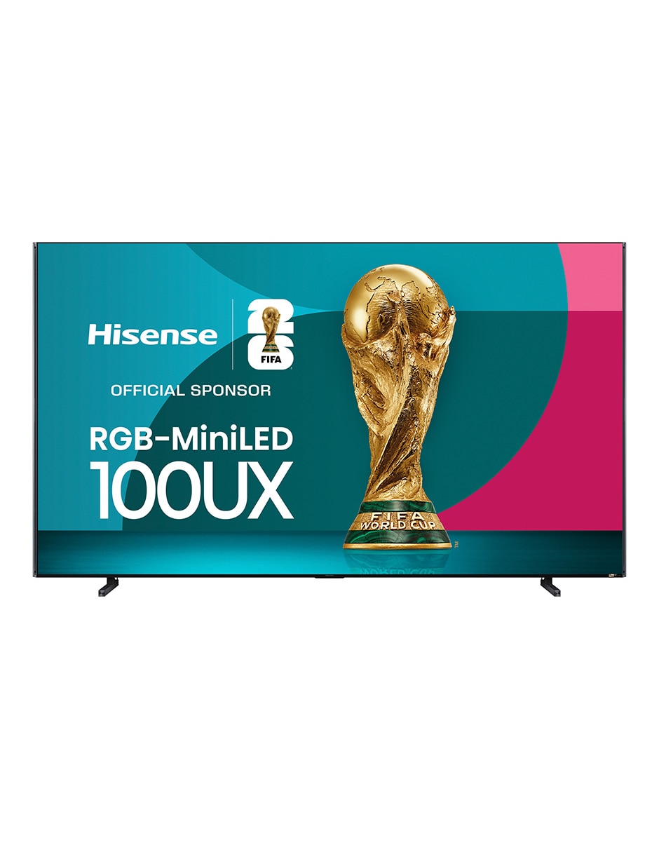 HISENSE Pantalla Smart TV Hisense Mini LED de 100 pulgadas 4K/UHD 100UX con Google TV con Hi-View AI Engine X
