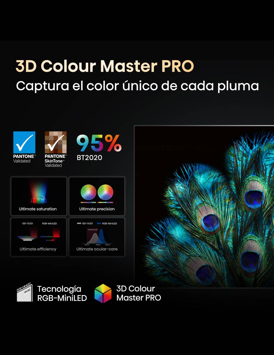Pantalla Smart TV Hisense Mini LED de 100 pulgadas 4K/UHD 100UX con Google TV con Hi-View AI Engine X
