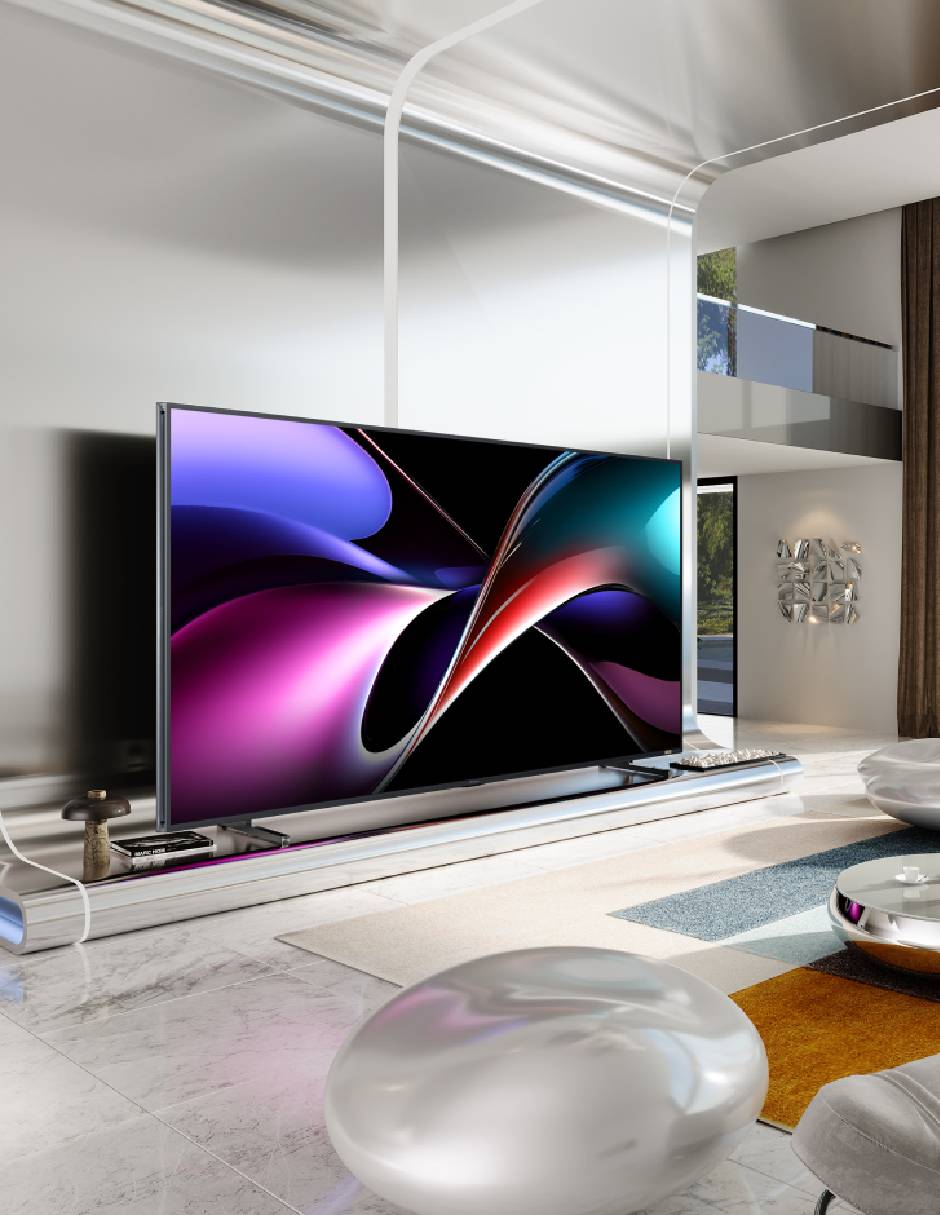 Pantalla Smart TV Hisense Mini LED de 100 pulgadas 4K/UHD 100UX con Google TV con Hi-View AI Engine X