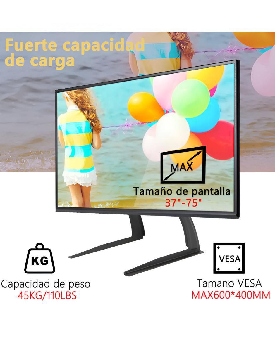 Soporte piso para pantalla fijo 37 - 63 pulgadas