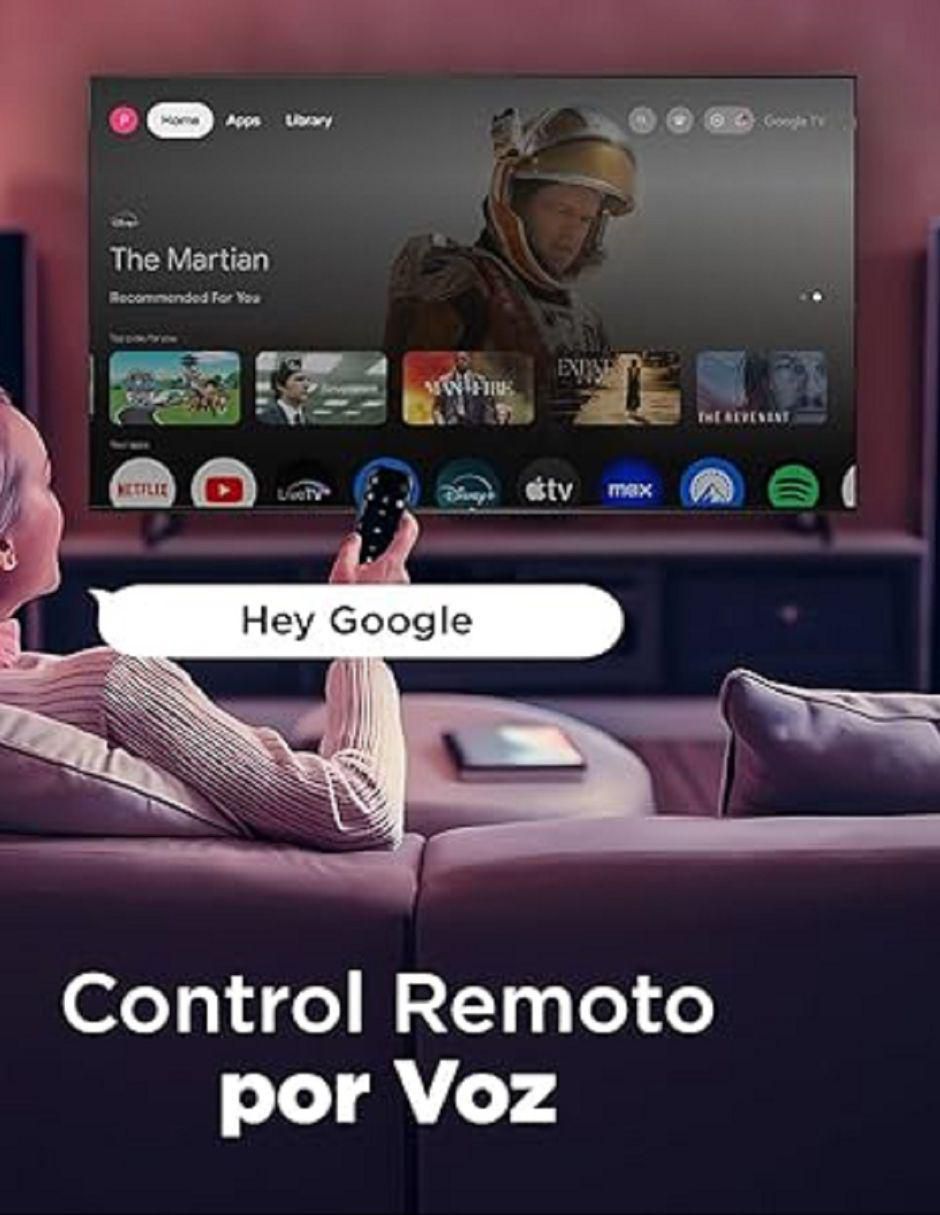 Pantalla Smart TV QLED de 55 pulgadas 4K/UHD 55Q5K con Google TV