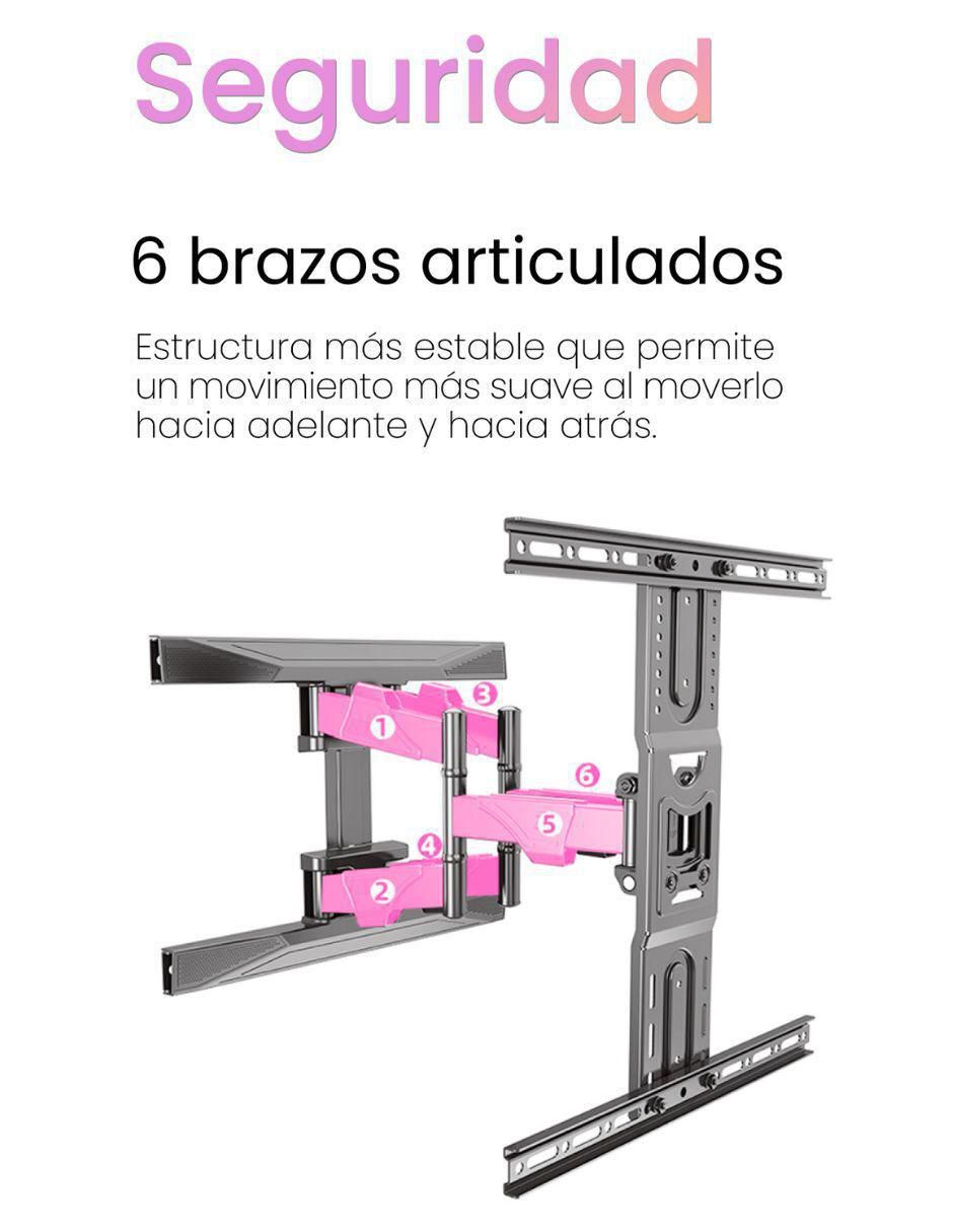 Soporte de pared North Bayou para pantalla inclinable 40 - 80 pulgadas
