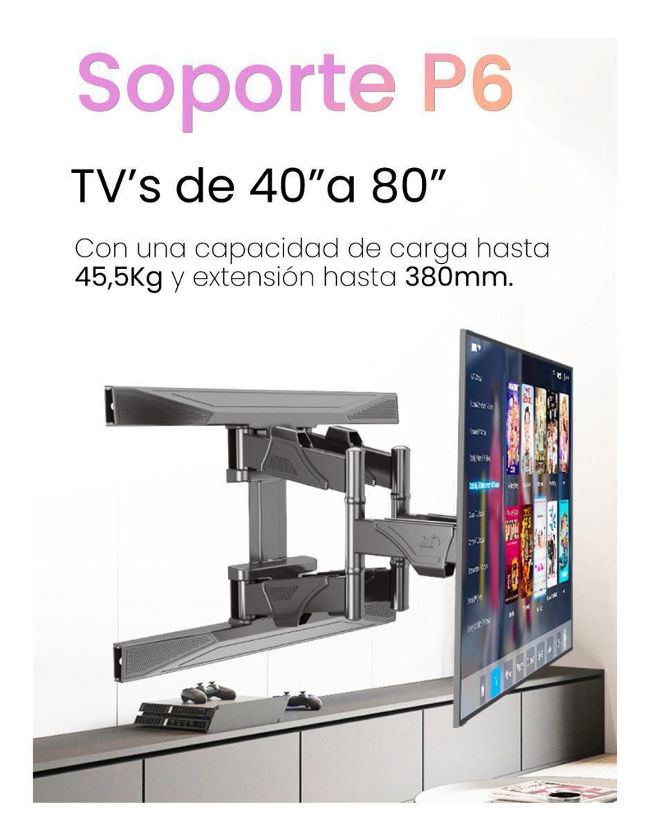 Soporte de pared North Bayou para pantalla inclinable 40 - 80 pulgadas