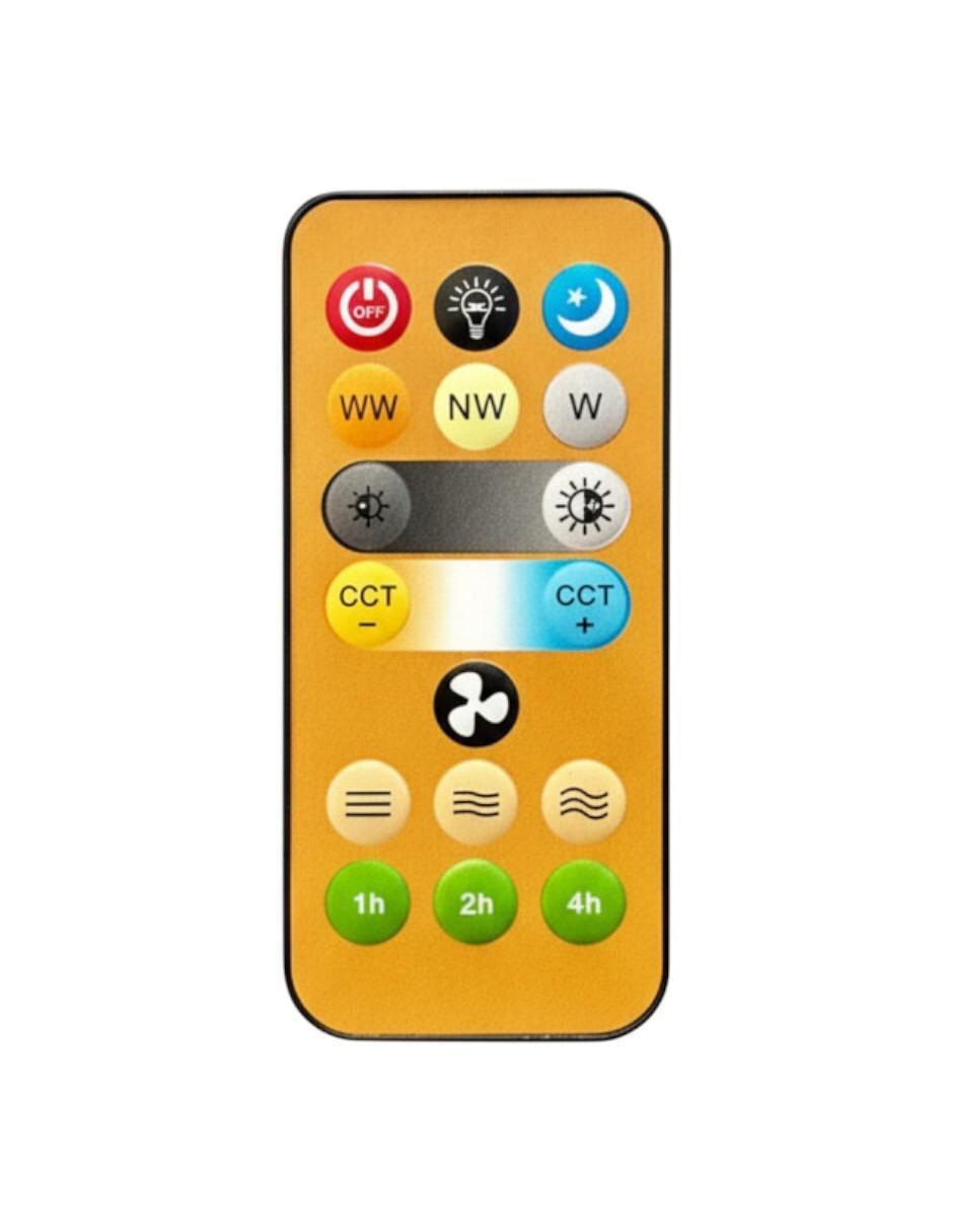 Control remoto IR universal ventilador foco techo