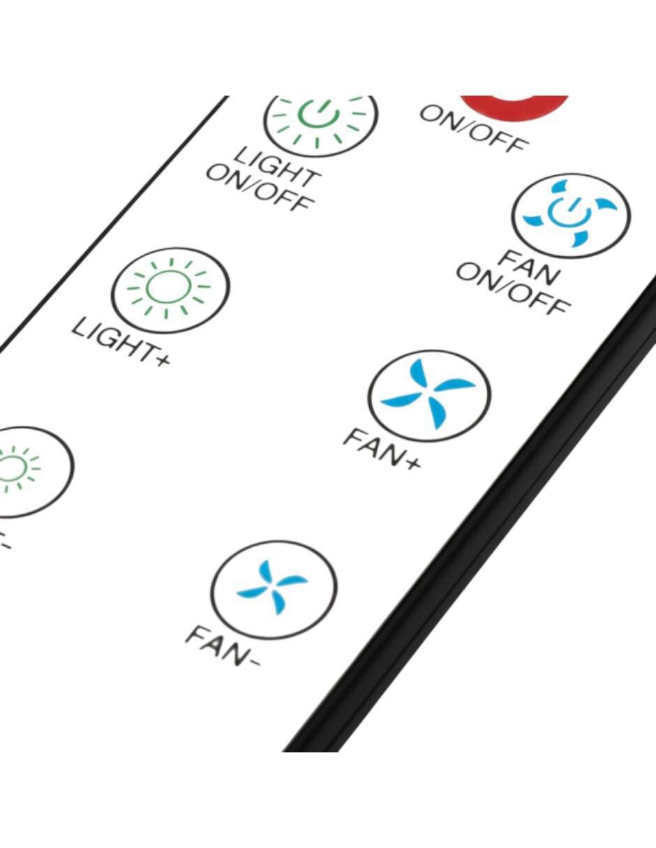 Control remoto IR ventilador foco techo