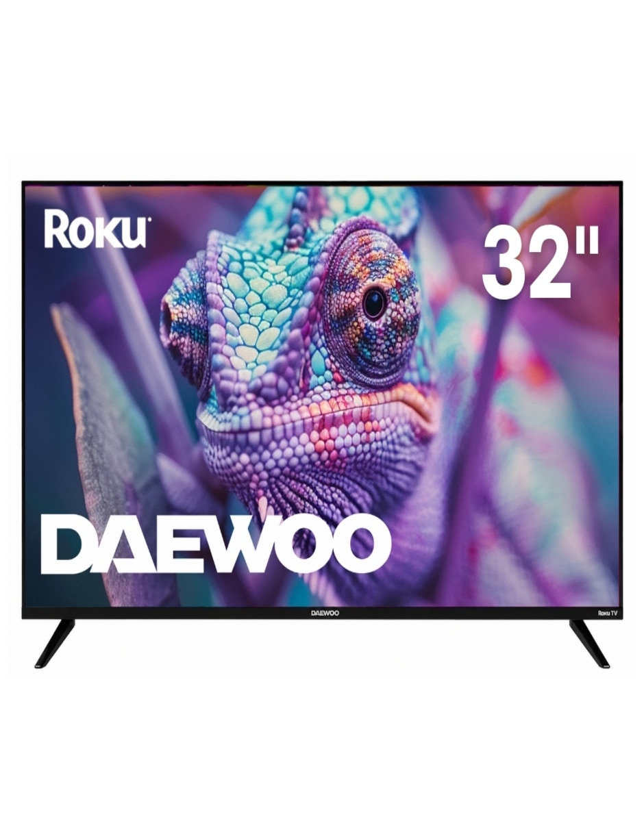 Pantalla Smart TV Daewoo LED de 32 pulgadas HD DAW32R con Roku TV