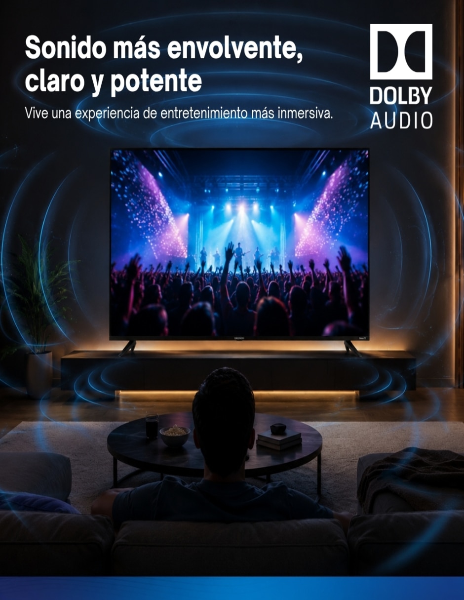 Pantalla Smart TV Daewoo LED de 32 pulgadas HD DAW32R con Roku TV