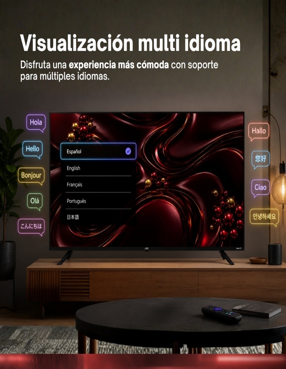 Smart tv led de 24 pulgadas hd si24r con roku tv 4