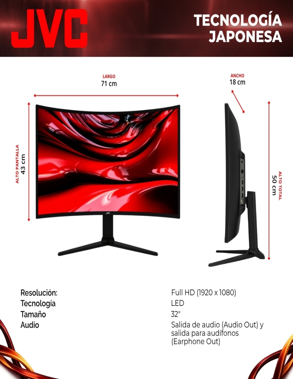 Pantalla Smart Tv Led de 32 pulgadas hd si32R con Roku tv 7