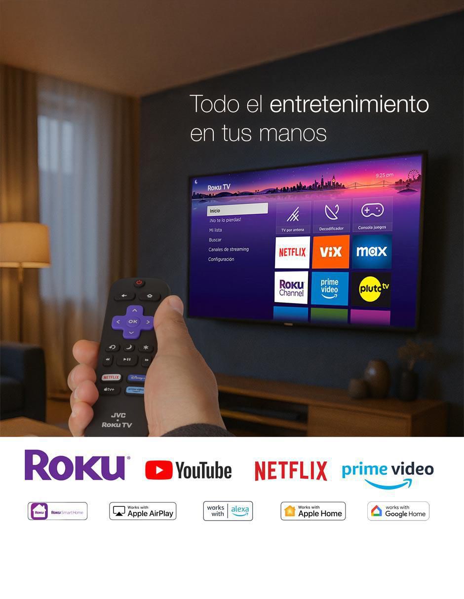 Pantalla Smart TV LED de 70 pulgadas 4K/UHD SI70URF con Roku TV