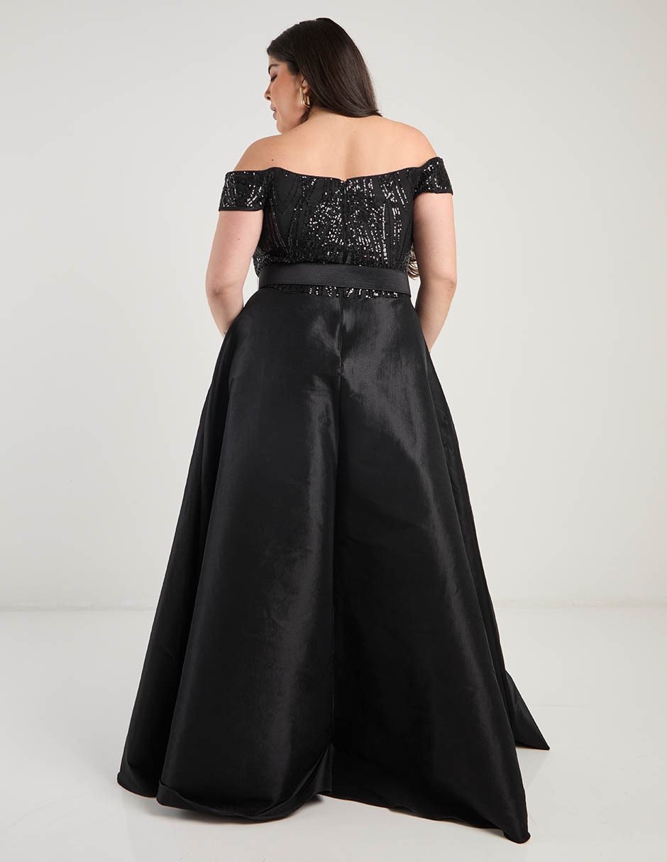 Vestido maxi fiesta escote v 11