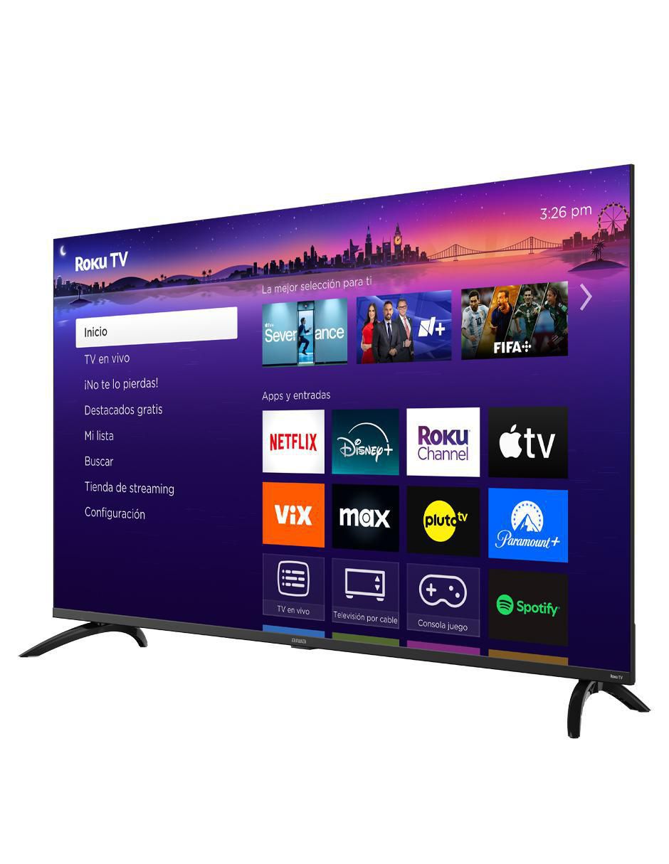 Pantalla QLED de 55 pulgadas 4K/UHD con Roku Tv