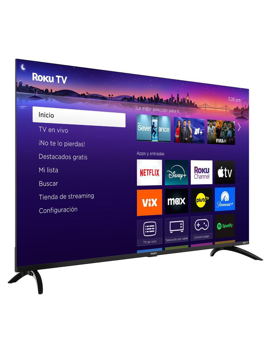 Pantalla QLED de 55 pulgadas 4K/UHD con Roku Tv