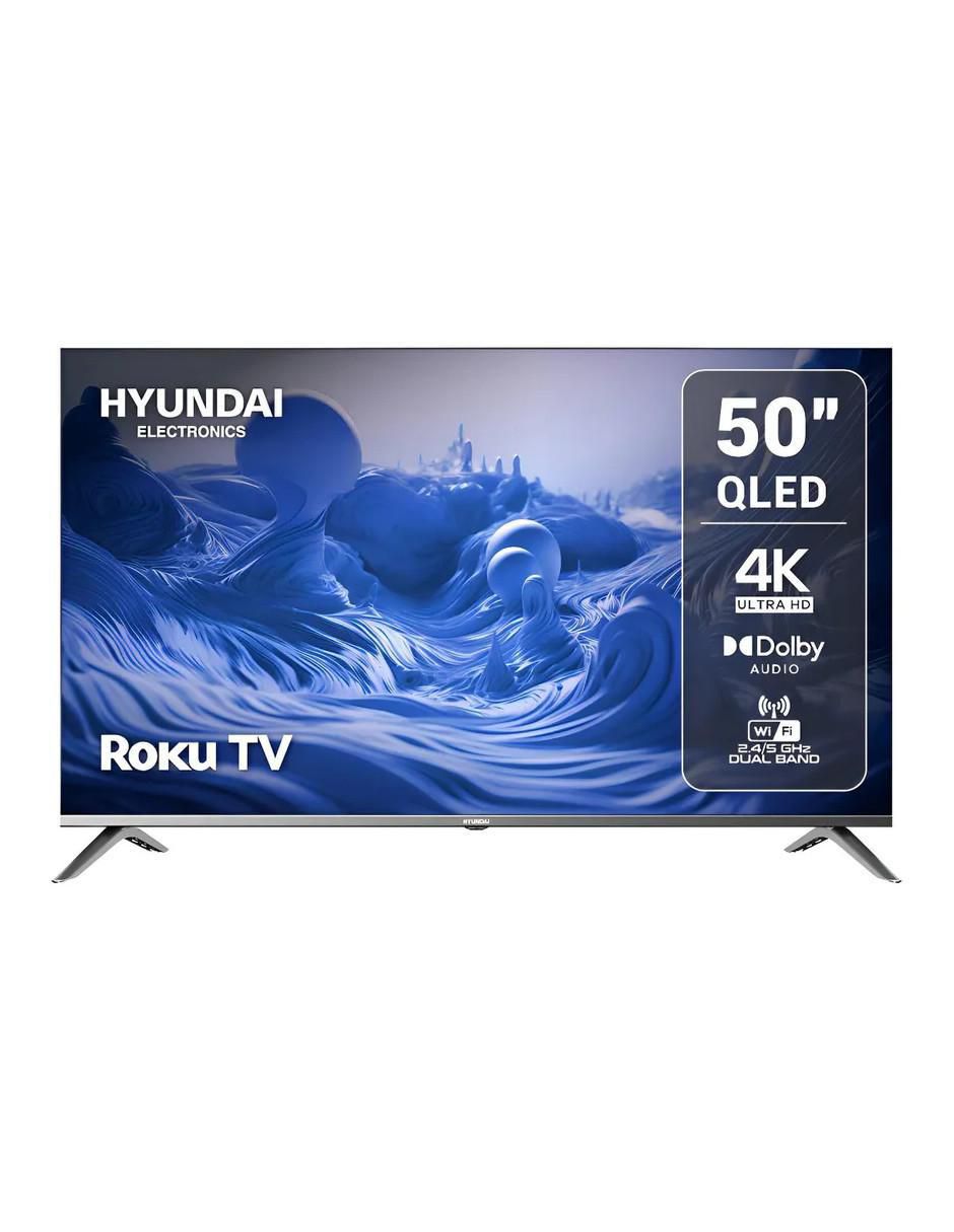 Pantalla Smart TV Hyundai Electronics Qled de 50 pulgadas 4k/UHD Hyled-5026QR con Roku TV