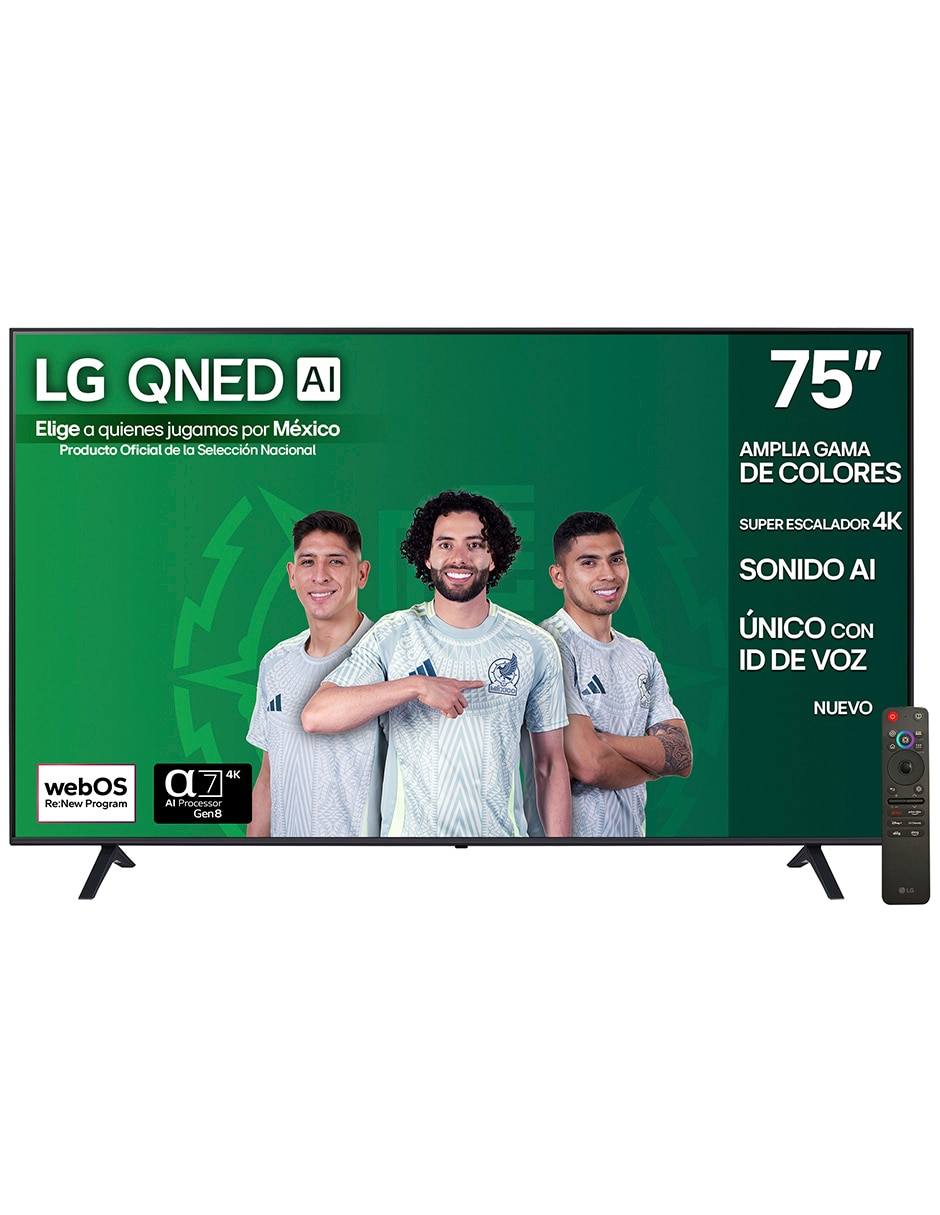 LG Pantalla Smart TV LG QNED de 75 pulgadas 4K 75QNED73ASC con AI webOs