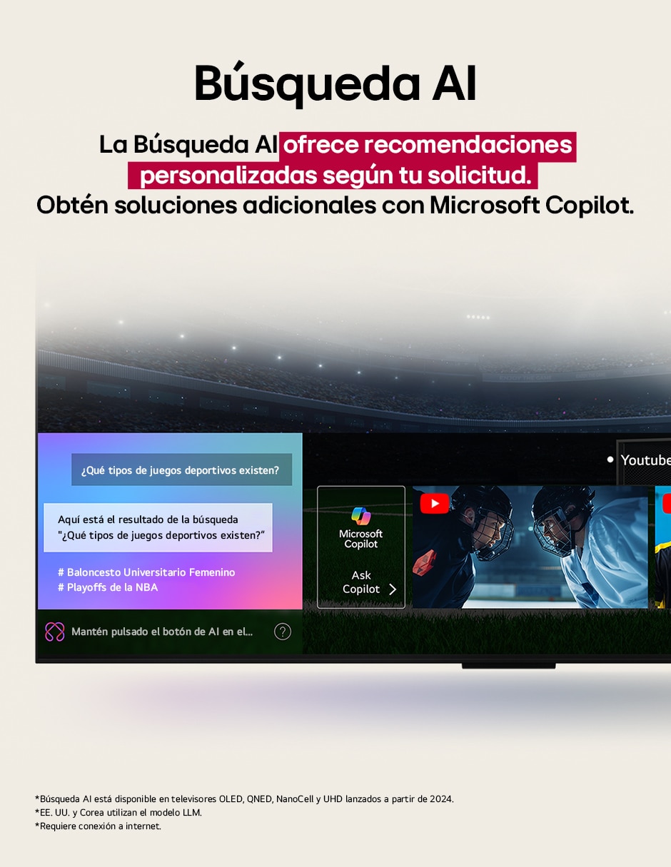 Pantalla Smart TV LG QNED de 75 pulgadas 4K 75QNED73ASC con AI webOs