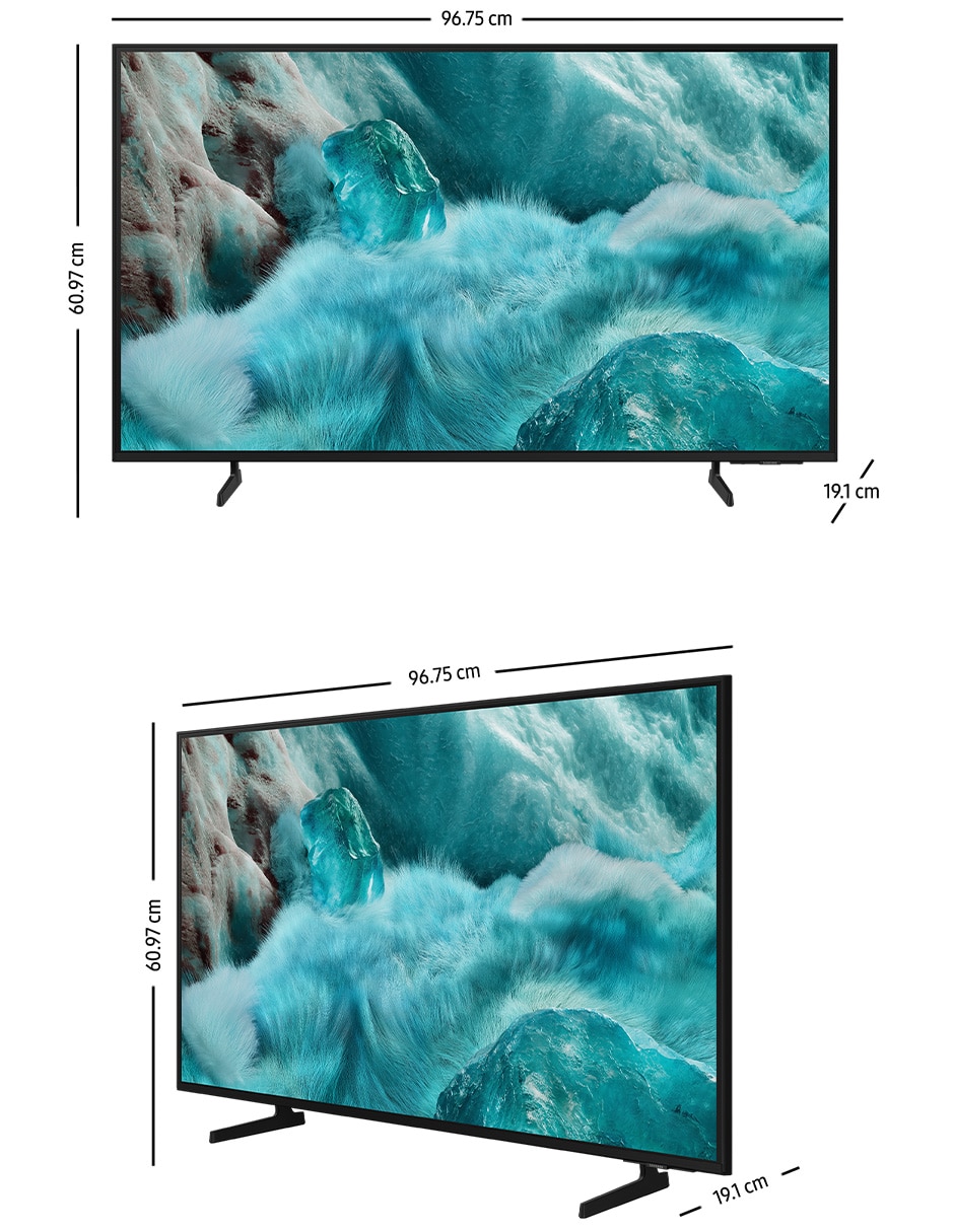 Pantalla Smart TV QLED de 43 pulgadas 4K QN43Q7FAAFXZX con AI escalado a 4K 10