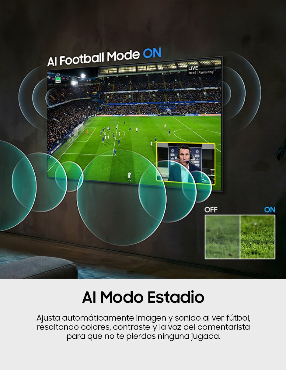 Pantalla Smart TV Mini LED 65 pulgadas 4K UN65M80HAFXZX con AI Escalado a 4K 4