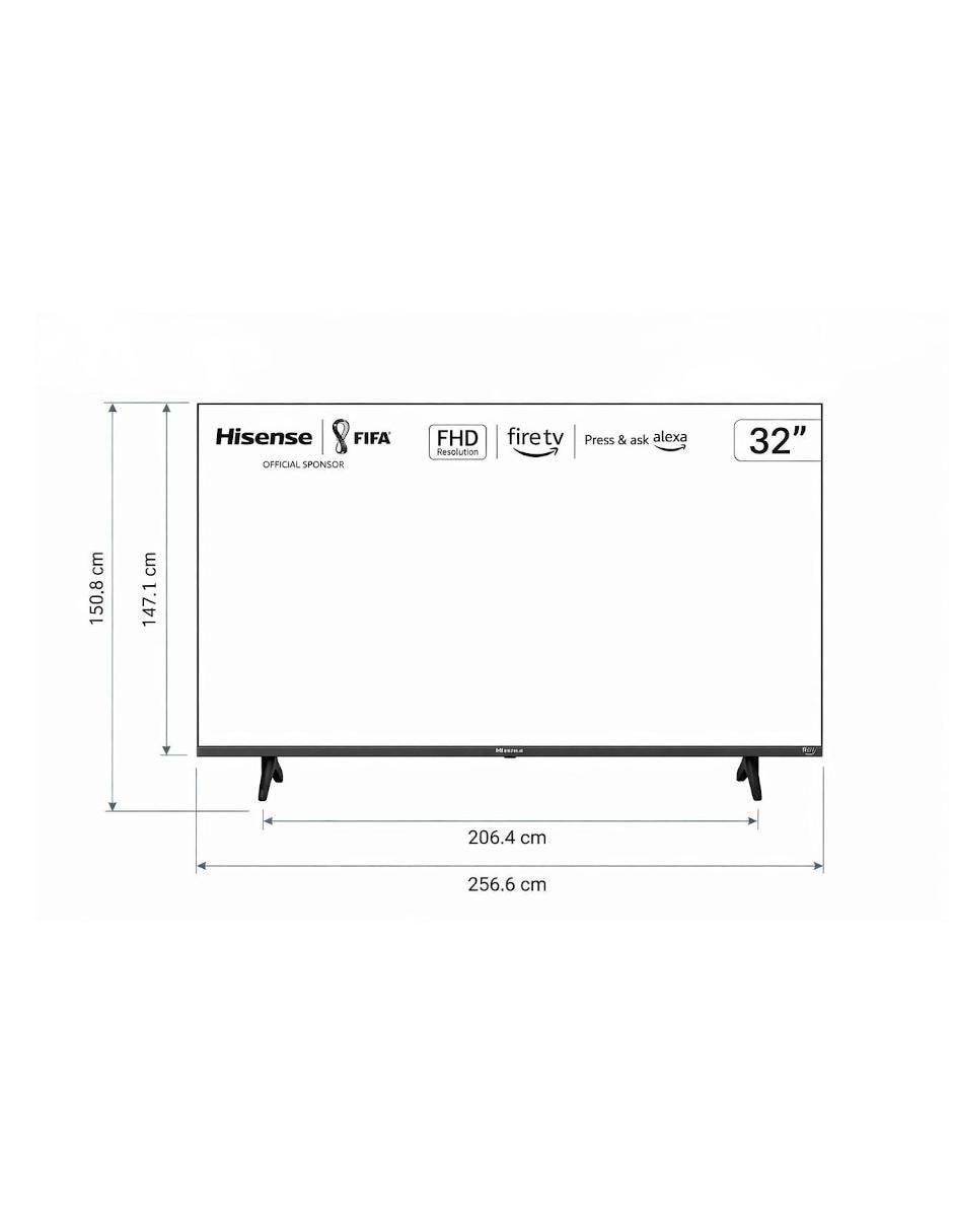 Pantalla Smart TV LED de 32 pulgadas Full HD 32A4NF con Fire OS 4