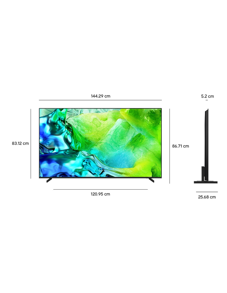 Pantalla Smart TV Samsung Neo QLED de 65 pulgadas 4K QN65QN80HAFXZX con AI escalado a 4K 3