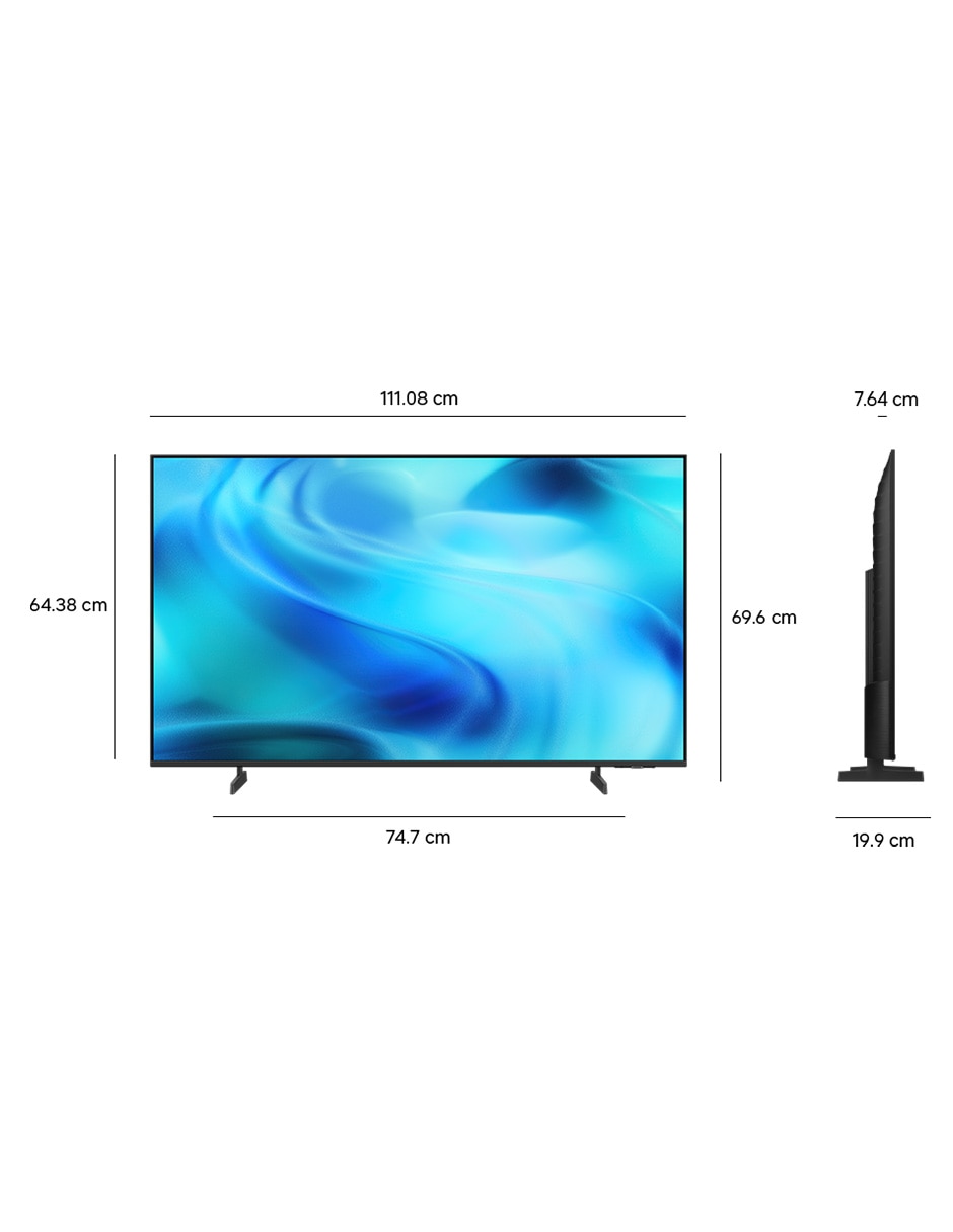 Pantalla smart tv samsung crystal uhd de 50 pulgadas 4k/uhd un50u8500hfxzx con tizen