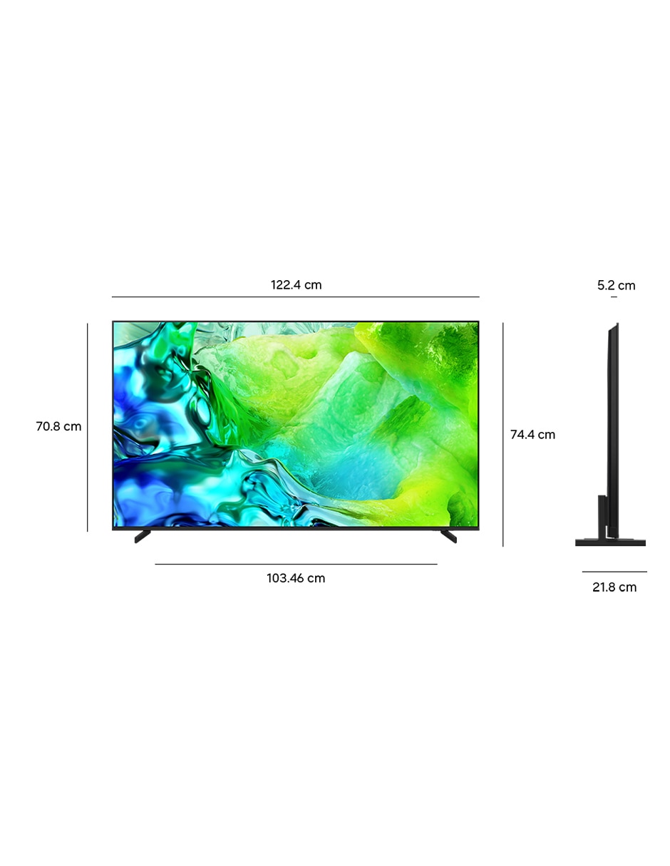 Pantalla Smart TV Samsung Neo QLED de 55 pulgadas 4K QN55QN80HAFXZX con AI escalado a 4K 3