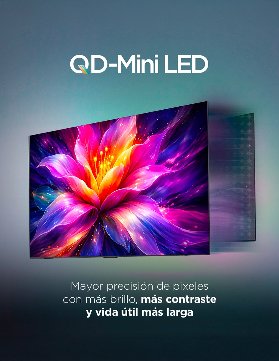 Pantalla Smart TV TCL QD- mini LED 85 pulgadas 4K/UHD 85QM64L con Fire OS