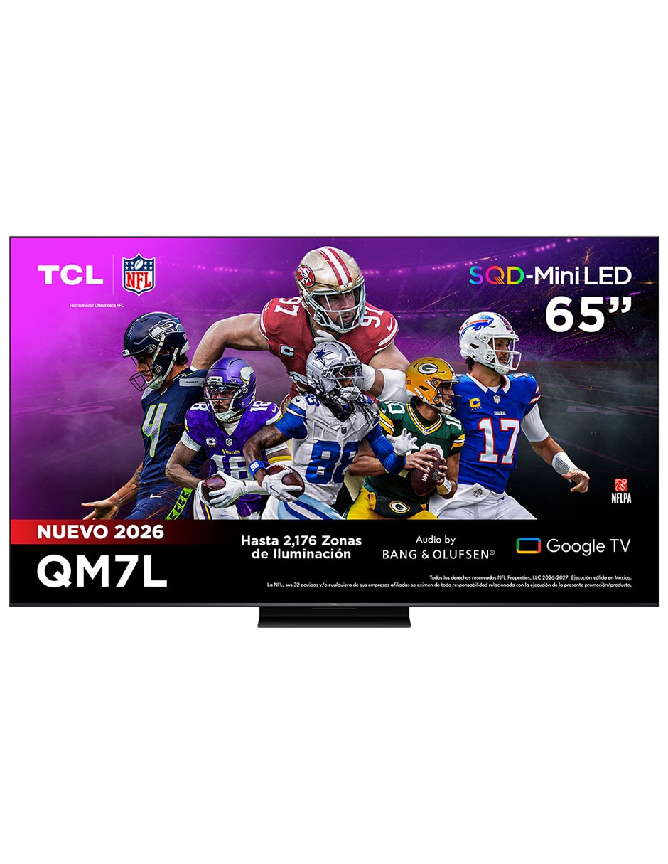 Pantalla Smart TV SQD- mini LED de 65 pulgadas 4K/UHD 65QM7L con Google TV