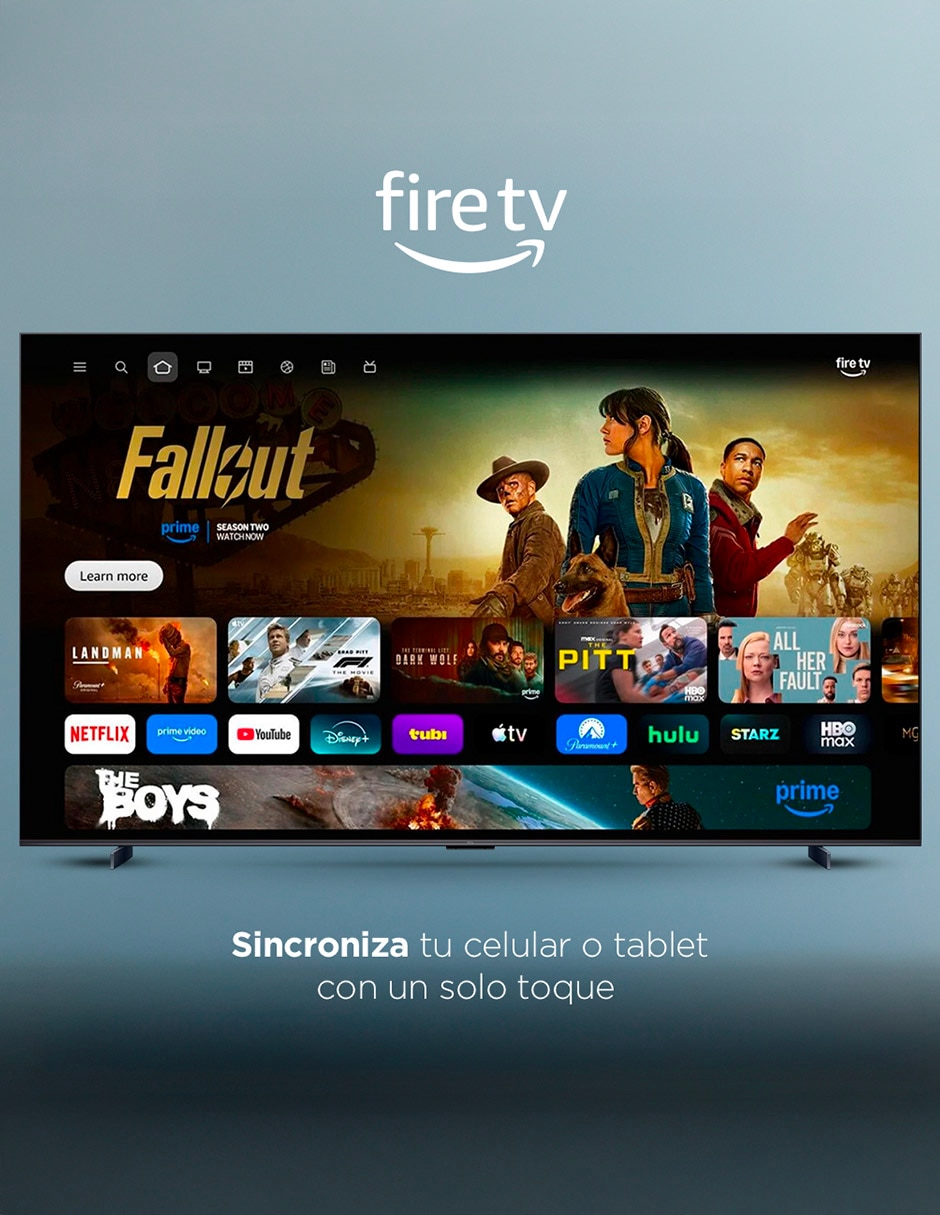 Pantalla Smart TV TCL QD- mini LED 75 pulgadas 4K/UHD 75QM64L con Fire OS