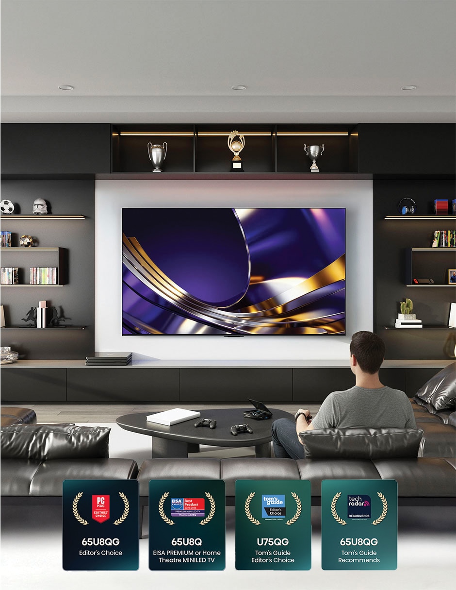 Pantalla Smart TV QD- mini LED de 75 pulgadas 4K/UHD 75U7SFM con Fire OS con AI Smooth Motion 2