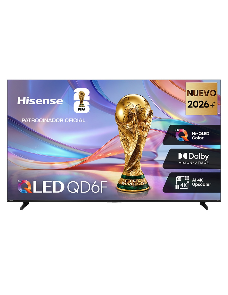 Pantalla Smart TV Hisense QLED de 85 pulgadas 4K/UHD 85QD6SFM con Fire OS con AI Smooth Motion
