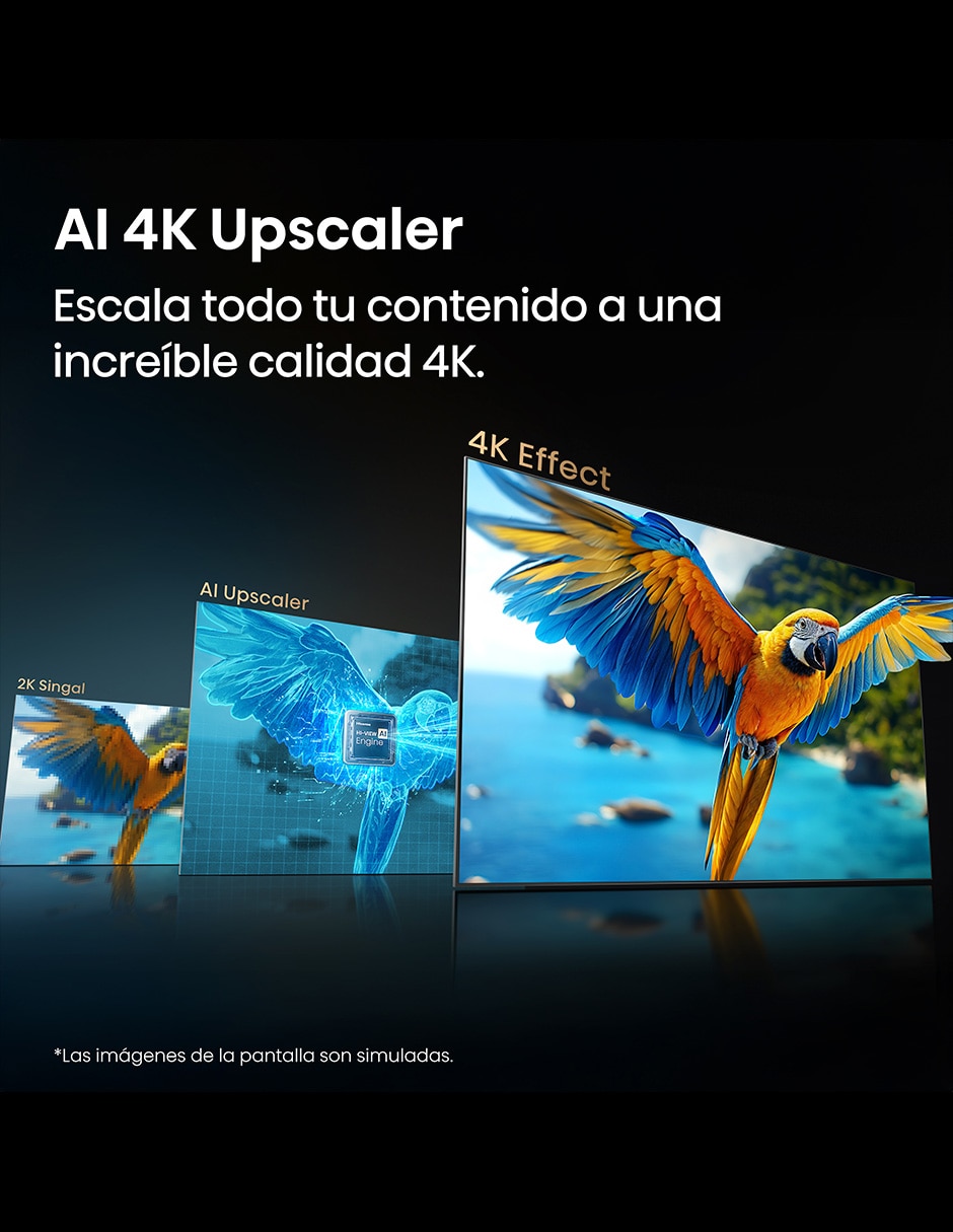 Pantalla Smart TV Hisense QLED de 85 pulgadas 4K/UHD 85QD6SFM con Fire OS con AI Smooth Motion