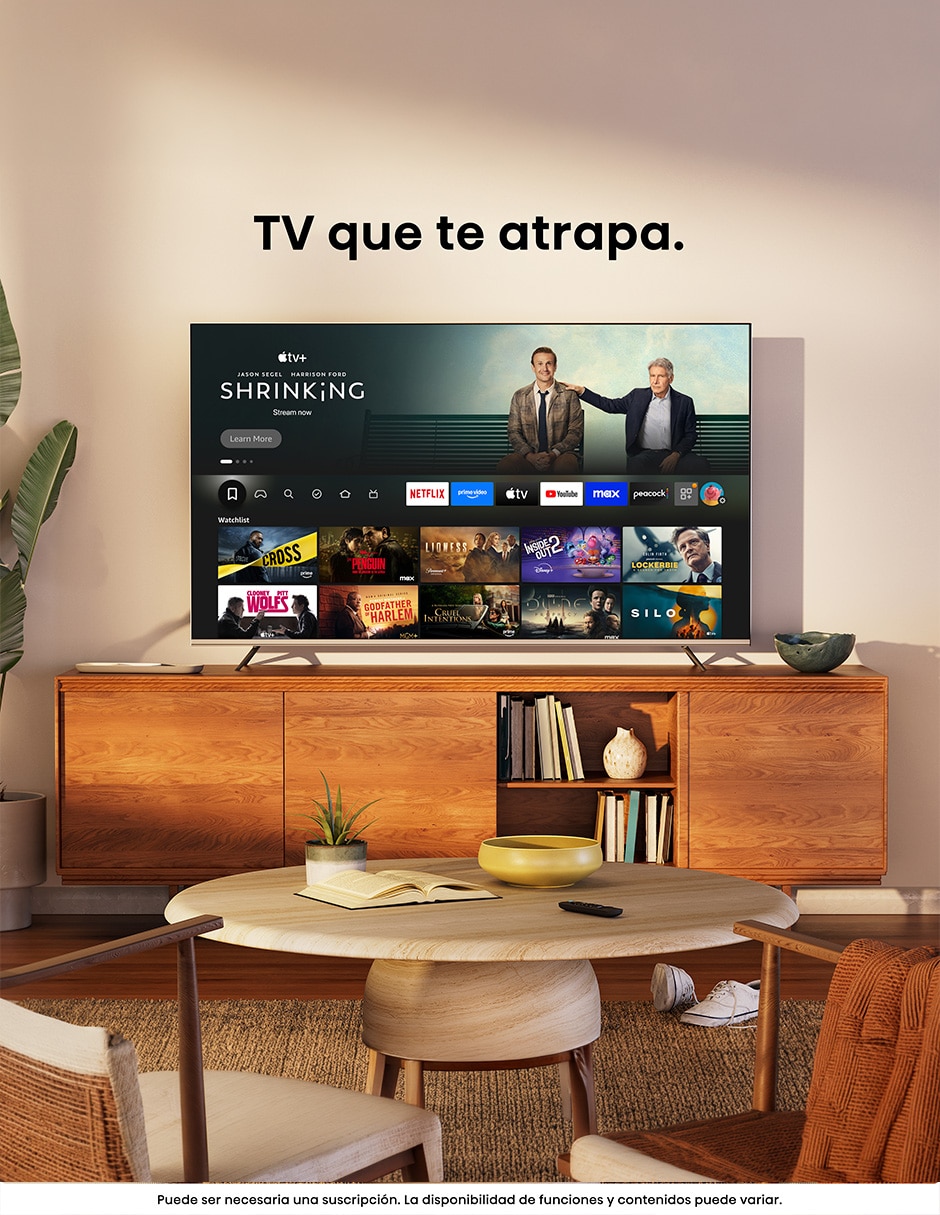 Pantalla Smart TV Hisense QLED de 85 pulgadas 4K/UHD 85QD6SFM con Fire OS con AI Smooth Motion