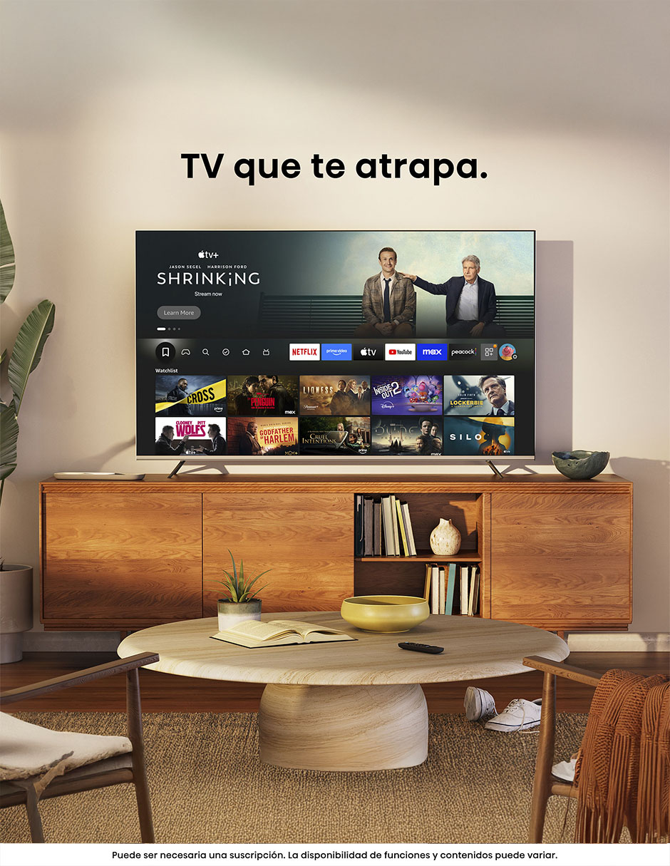 Pantalla Smart TV Hisense Mini LED 65 pulgadas 4K/UHD 65U7SFM con AI Smooth Motion