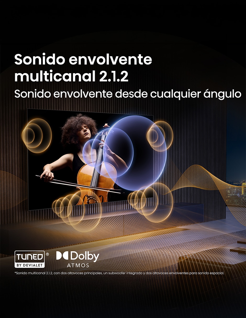 Pantalla Smart TV Hisense Mini LED 85 pulgadas 4K/UHD 85U7SG con Android TV con AI Smooth Motion