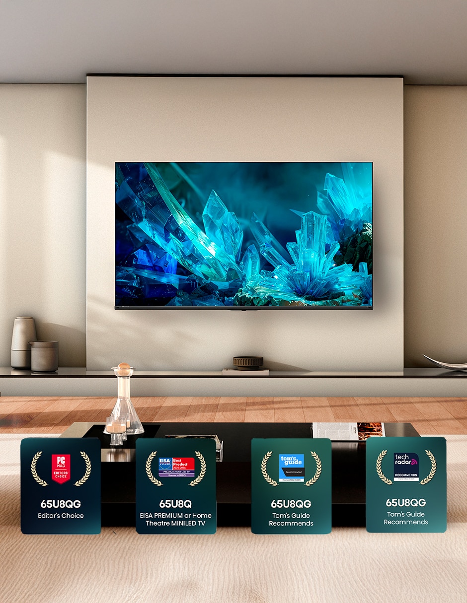 Pantalla Smart TV MiniLED QLED de 65 pulgadas 4K/UHD 65QD8SFM con Fire OS con AI Smooth Motion 2
