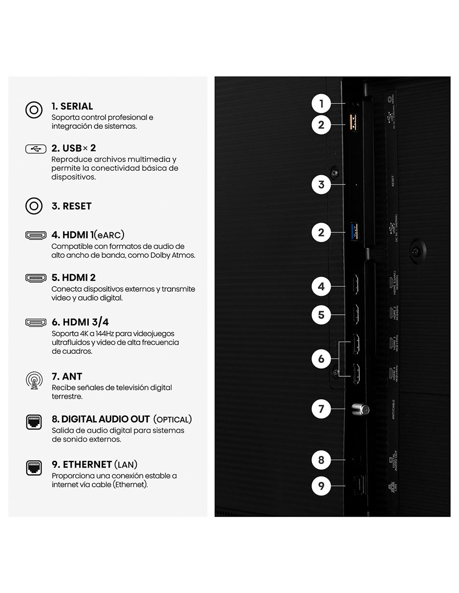 Pantalla Smart TV Hisense QLED 55 pulgadas 4K/UHD 55S7SG con Android TV con AI Smooth Motion