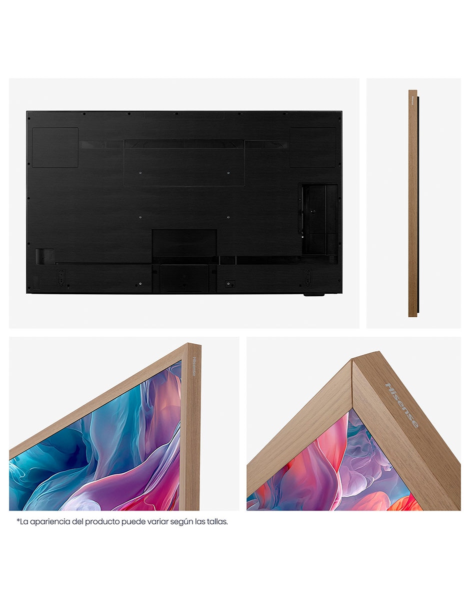 Pantalla Smart TV Hisense QLED 55 pulgadas 4K/UHD 55S7SG con Android TV con AI Smooth Motion