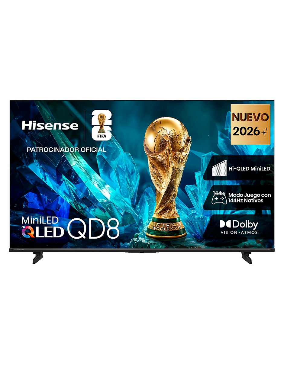 Pantalla Smart TV Hisense Mini LED 50 pulgadas 4K/UHD 50QD8SFM con AI Smooth Motion