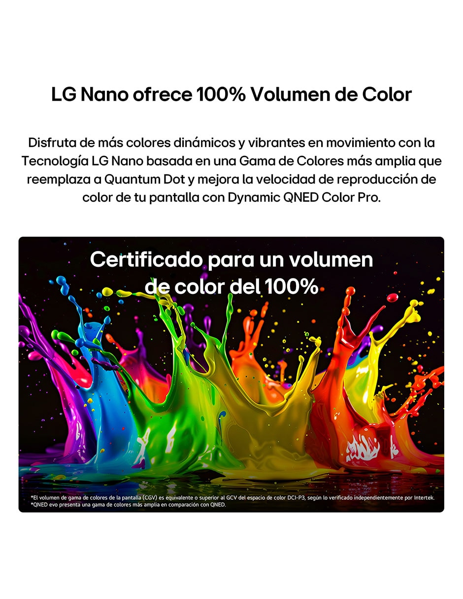 Pantalla Smart TV QNED de 100 pulgadas 4K/UHD 100QNED85BS con evo AI 14